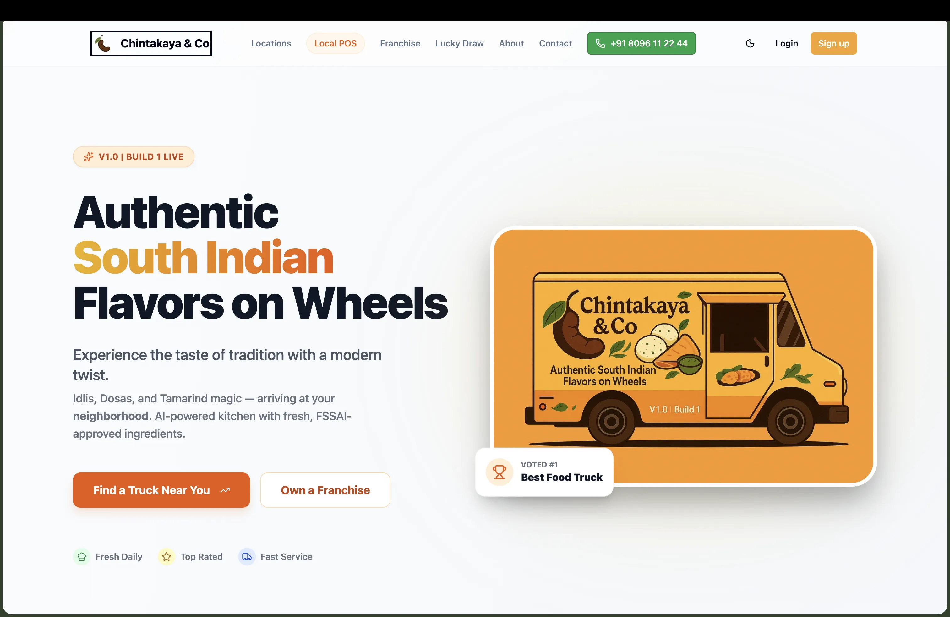 Chintakaya & Co platform mockup