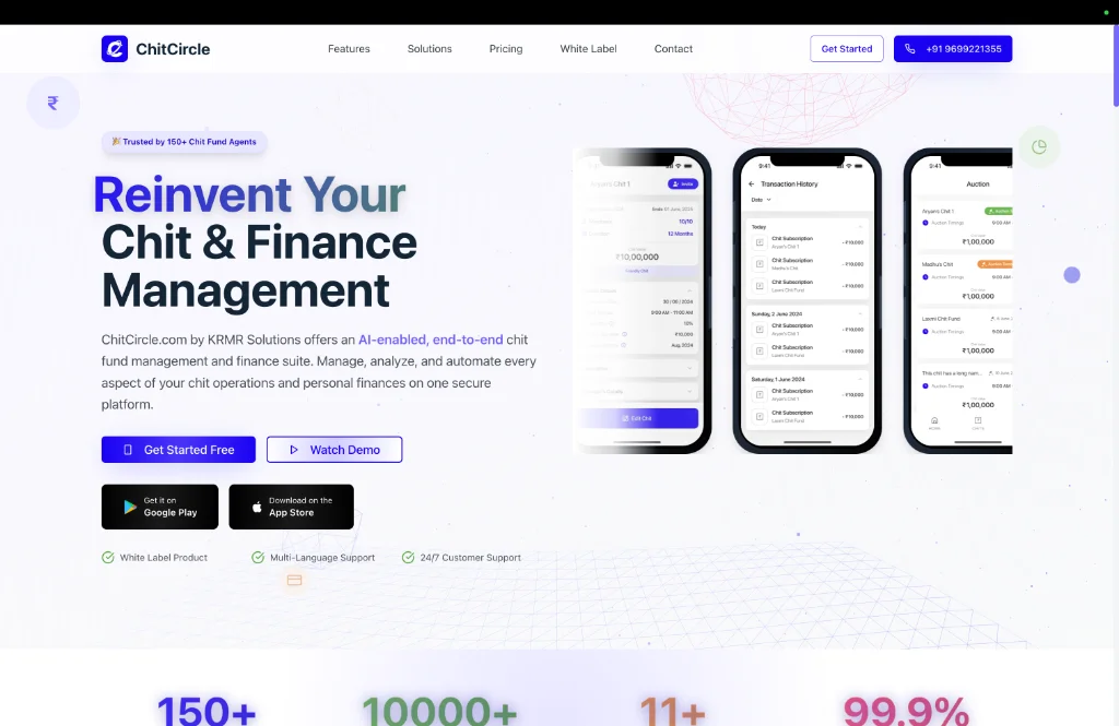 ChitCircle platform mockup