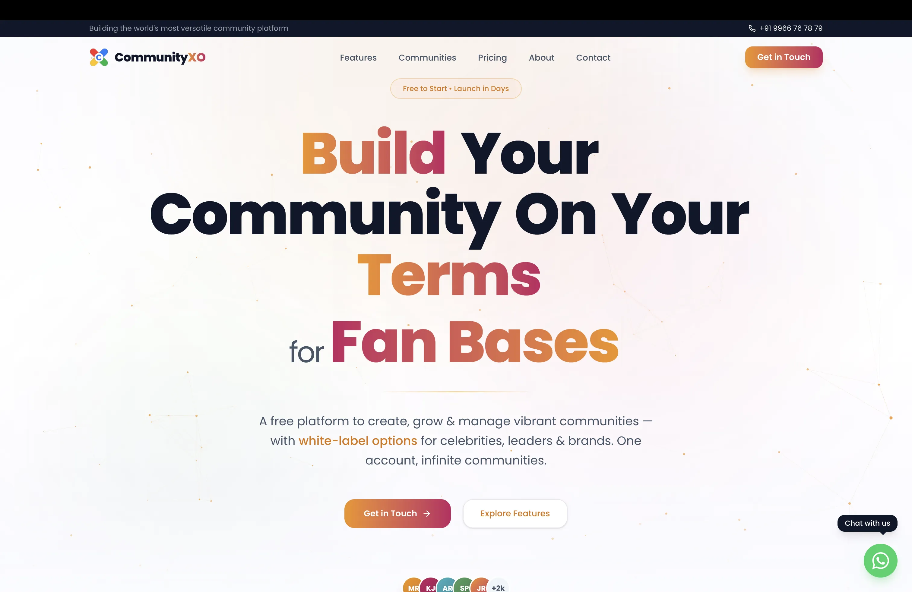CommunityXO platform mockup